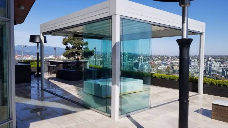 pergola with canopy
