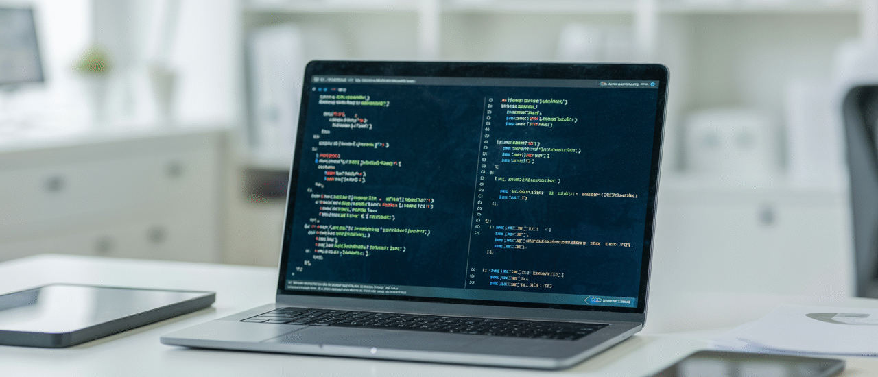 SaaS contract attorney concept: modern office workspace symbolizing legal tech